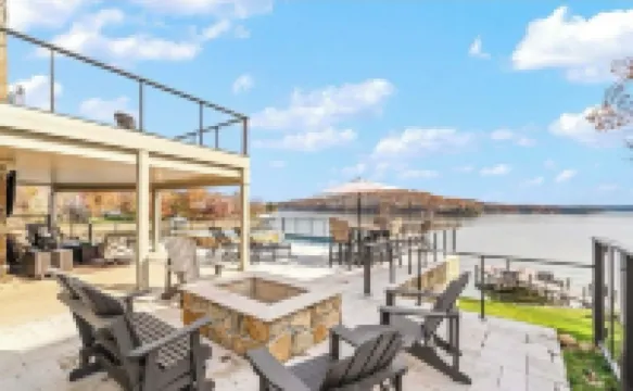 Stunning Views!  Lakefront Luxury w Saltwater Pool, Spa, & Deep-Water Dock