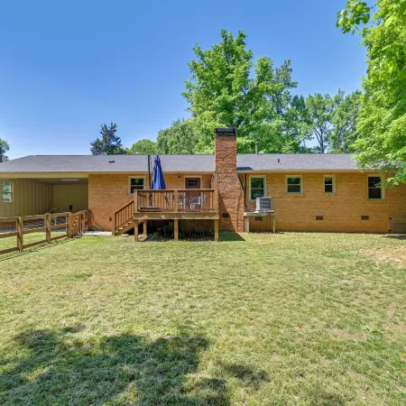 4 Mi to Charlotte Speedway! 3Bd Home w/ Deck