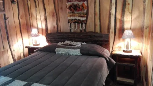 Wonderful Rustic Cabin, with Native Trees, with Rio Trancura, Equipped