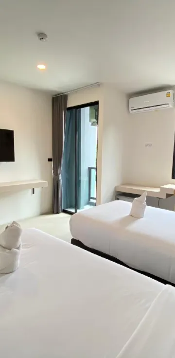 ห้องเตียงแฝดพร้อมวิวเมือง