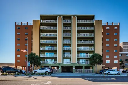 Beach Condo with Sunrise View from a Large Balcony. Pool IS Now Open!