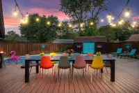 Colorful, Design-Inspired Home with In-Ground Pool Near Cowboys Stadium