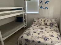 Watch the sun rise from this waterfront home.