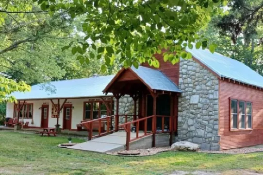 Historic Schoolhouse Near The Buffalo River