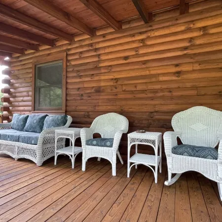 Log Cabin Located on the Greenbrier River in Hinton WV