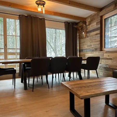 Modern vacation home / chalet with forest view in Dresden