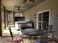 Relax among the palms at Reeled Inn on Beautiful Lake Gaston