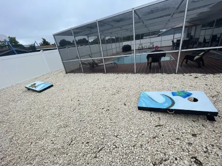 Paradise Palms Beach house with HEATED POOL🏖🌅🐬