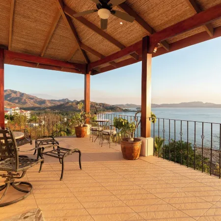 Oceanview Villa with Wrap-Around Terrace, Private Pool, Hot Tub, and Guesthouse