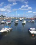 Stylish family cottage with stunning views of Brixham harbour. Dogs welcome.