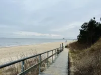 Ferienwohnung mit Terrasse, Kostenlosem Parkplatz. Strandnah! Haustierfreundlich