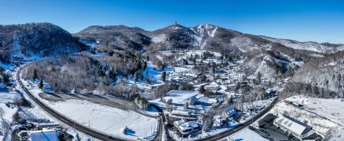 Relaxing retreat on Otter Falls with views of Grandfather Mountain.