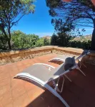 Villa "La Lecceta" surrounded by a private forest and sea view with sunset
