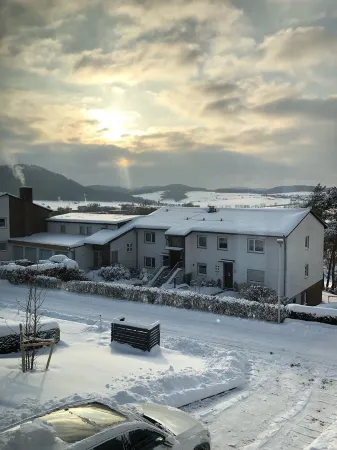 Vacation apartment with distant views and sunset from your own terrace.