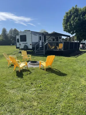 RV Trailer at Sherkston Shores Resort Hotels near Wyldewood Beach