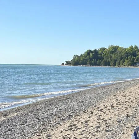 Lake-view Cottage on the bluffs above Lake Huron.  Private Stairs down to beach.