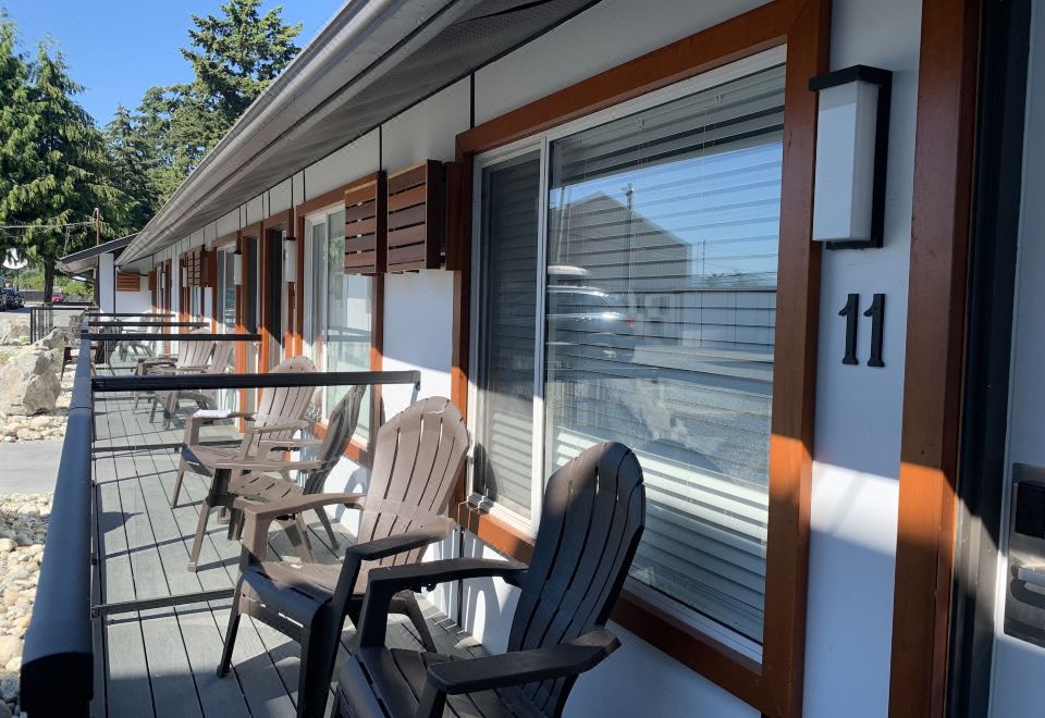 블루 스카이 모텔 세첼트 객실 내부 또는 바다 전망