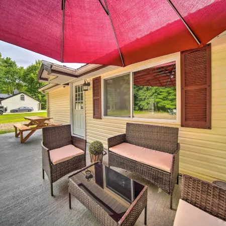 Jamestown Retreat w/ Hot Tub - Walk to Lake!