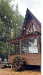 Lakefront A-Frame Cabin located in the Adirondacks