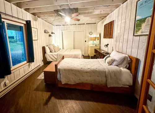 Spacious 5-bedroom A-Frame in South Haven with view of Lake Michigan