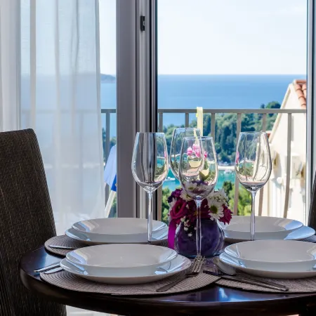 Apartments Knego - Comfort One Bedroom Apartment with Balcony and Sea View