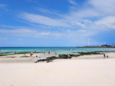 濟州島飛進之家民宿 堂處物洞窟附近的飯店