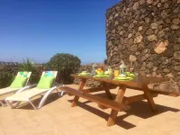 ECO Friendly Volcanic Rock Villa with Private Pool (6.7m x 4.6m) WiFi. Sea View.