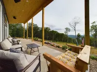Beautiful modern cabin on top of the mountain with stunning sunset views.