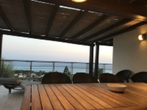 Campulongu, villa with panoramic swimming pool 350 meters from the sea