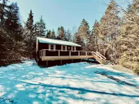 Eclectic & Forested Cabin w/ Firepit & Beach Access Near Acadia Schoodic