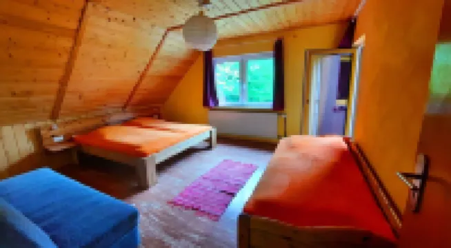 Great rust. Country house with a romantic garden and wood heating. Finland sauna