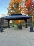 All new upper barn Landscaping on Huron River covered gazebo parking picnic area