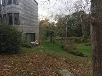 Walk to the ocean, very private. Secluded, woodsy location.