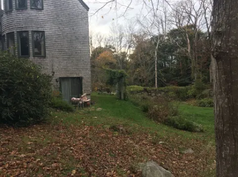 Walk to the ocean, very private. Secluded, woodsy location.