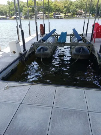 Quiet  Location, Beautiful Lakefront Home in a Cove. Private Covered Boat Dock!