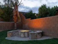 Resort_Pool_Spa with Mt Views-Arcade-Games at Desert Heath Hotels in Coachella