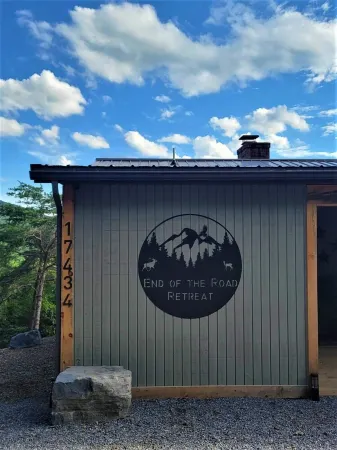 Modern Cabin at the End of the Road, SLIDE, SHUFFLEBOARD!