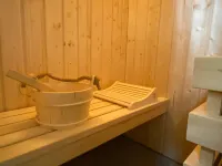 Vacation home under thatch on Usedom for 6 people with sauna and wood-burning stove, wall box.