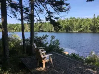 Secluded Lakefront, Dog-Friendly Cabin with Canoe, 7 Miles from the Ocean - Chalets