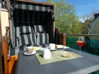 2 rooms apartment in the Kurparkcarree, with elevator to the 1st floor, beach distance 80m