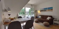 Cozy apartment "Flunder" with balcony and view of the greenery