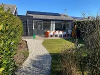 Bungalow at Sea (800 meters) with (unique) beach house on the beach