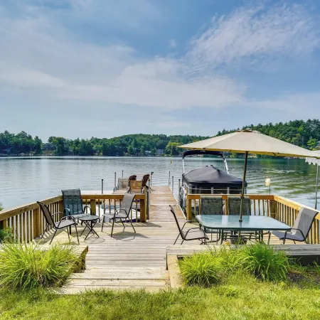 Porch and Views Queensbury Three Family Lakehouse