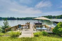 Porch and Views Queensbury Three Family Lakehouse - 3-Star