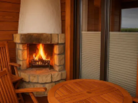 Quietly located modern vacation accommodation with a view of the Edersee National Park フェールのホテル