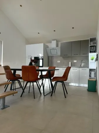 Modern apartment with roof terrace / balcony. Panoramic view of the sea. Отели в г. Drage