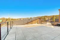 Modern studio with huge balcony overlooking main street in Grand Lake Hotels in Grand Lake