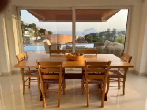 Luxury villa with stunning sea views, walking distance from El Portet beach.