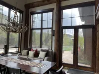 Modern Chalet on the River. Hot Tub, Fireplace , Newly furnished Fishing, Hiking