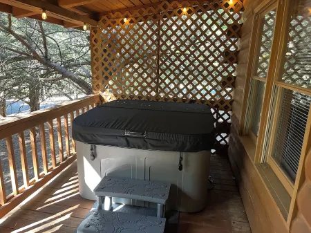 Visit Callaway's Fantasy in Lights at Mountain Getaway - Fiber Wifi and Hot Tub!